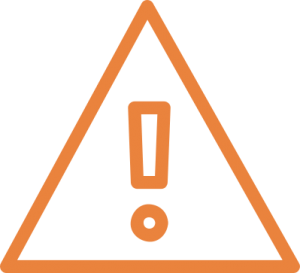 warning sign image orange